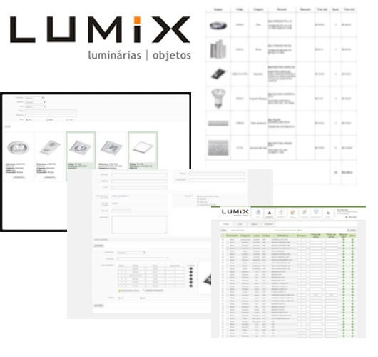 Print do projeto Lumix Luminrias - Sistema de oramentos